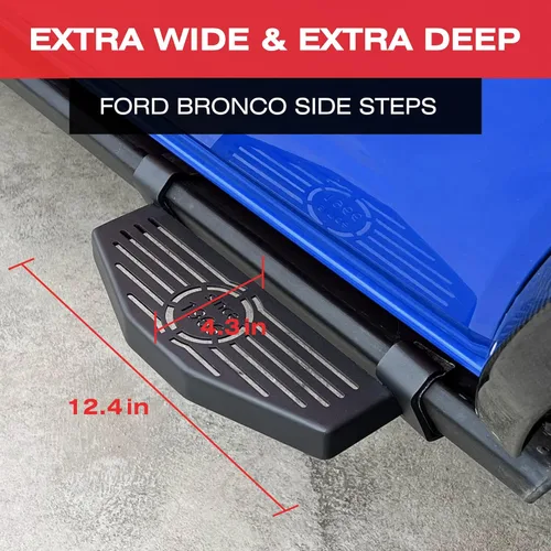 Vista 6 de Estribos laterales compatibles con Ford Bronco 2021-2024