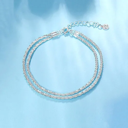 Vista 5 de LANDOOK Tobilleras para mujer, chapadas en oro de 14 quilates, cadena de serpiente para mujer, tobilleras lindas para la playa