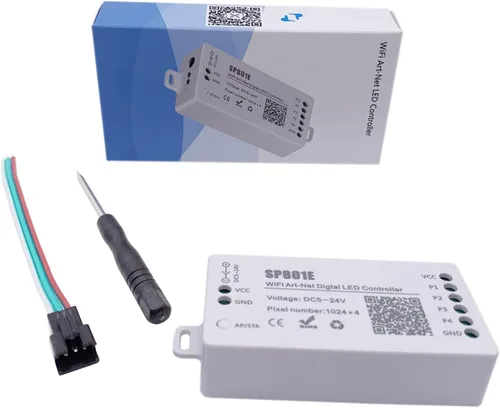 Vista 7 de WS2811 WS2813 WS2815 WS2812 WS2812B Tira de píxeles LED SP107E Música Bluetooth RGB LED Controlador Traje para tira LED, Panel Matriz, Módulo