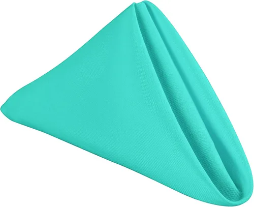 Vista 10 de GEFEII Servilletas de tela de poliéster sólido de 18 x 18 pulgadas para mantel rectangular redondo y cuadrado para boda, fiesta, restaurante