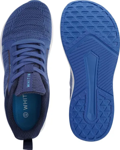 Vista 4 de WHITIN Zapatos de correr para hombre con puntera ancha + suela sin caída Suela de goma