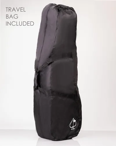 Vista 9 de Bolsa de carrito Pins & Aces - 14 vías, divisores de longitud completa, correa única - Forro de terciopelo (Ceniza)