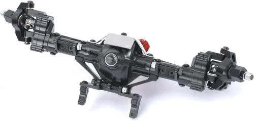 Vista 3 de 1/10 Ejes Portal completos de aleación de aluminio para Axial SCX10 D90 RC Crawler Car Upgrades (negro)