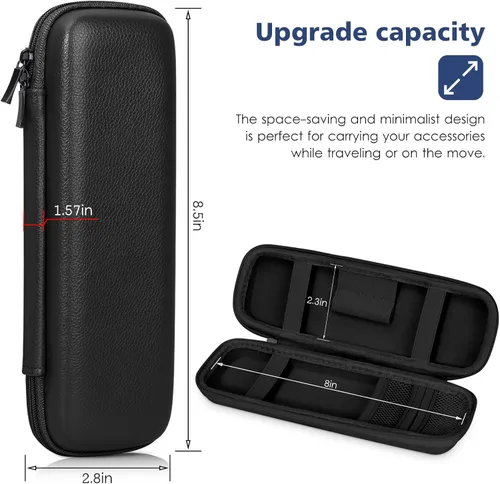 Vista 2 de DTTO Funda protectora rígida de piel sintética para accesorios de iPad Pencil Pro, Apple Pencil (12 generación), lápiz Apple Pencil (USB-C)