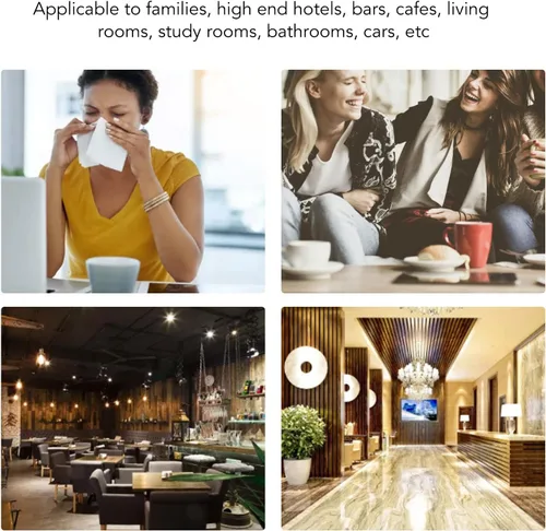 Vista 3 de Qiilu Cubierta de caja de pañuelos de radio de plástico verde retro para baño, dormitorio, escritorio