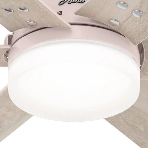Vista 8 de Hunter Fan Company 51207 Pacer - Ventilador de techo, 44, rosa rubor