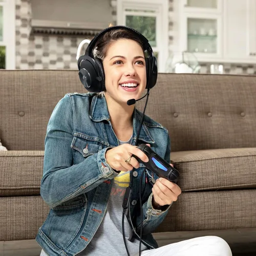 Vista 5 de Cable G Pro X, cable de repuesto desmontable para auriculares para juegos Logitech G Pro G433 G233, cable trenzado de nailon de 0.138in