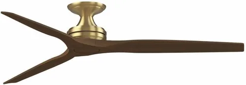 Vista 17 de Fanimation Spitfire DC Custom 64 inch Flush Indoor/Outdoor Ceiling Fan - Antique Graphite with Black blades