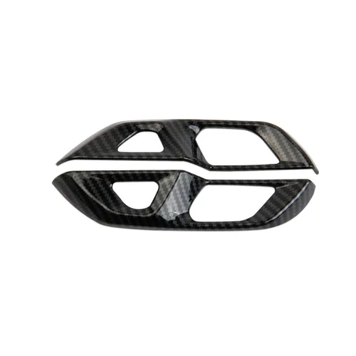 Vista 5 de crosselec Tapacubos para interruptor de cerradura de puerta para Chevrolet Corvette C8 2020-2025 (estilo de fibra de carbono)