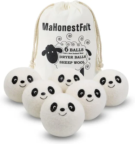 Bolas secadoras de lana, suavizantes de tela natural, reutilizables, reducen las arrugas de la ropa y ahorra tiempo de secado. Suavizante de tela