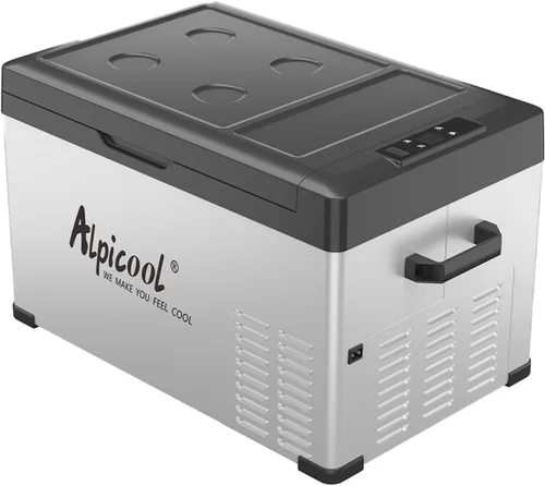 Alpicool C30 Refrigerador portátil para automóvil, refrigerador de 12 voltios, refrigerador de auto de 28 cuartos (26.7 litros) de enfriamiento