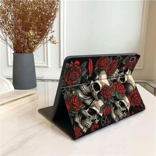 Vista 6 de Funda protectora para Galaxy Tab A 8.0 2019, piel sintética a prueba de golpes, funda protectora para Samsung Tab A de 8.0 pulgadas, modelo SM-T290