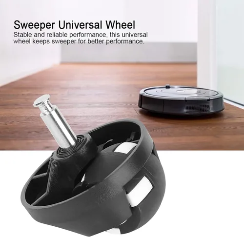 Vista 2 de AYNEFY Aspiradora universal, rueda giratoria para barredora, ruedas delanteras, robot aspirador, accesorio de rueda de repuesto universal