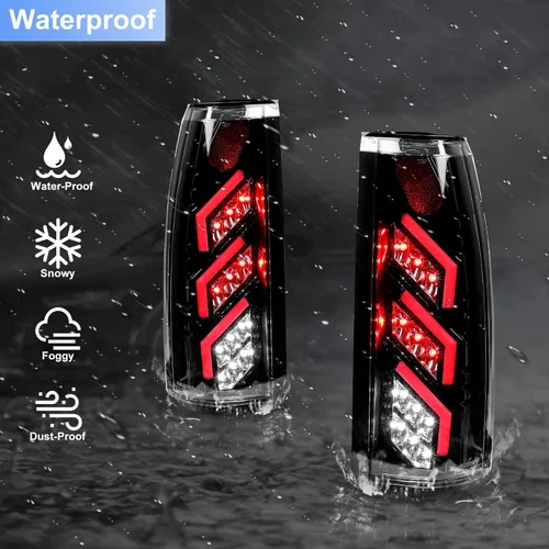 Vista 7 de ROXX Luces traseras LED completas Compatibles con Chevy C/K(1500/2500/3500) 1988-1999 y Chevy Suburban/GMC Yukon 1992-1999, Chevy Blazer 1992-1994