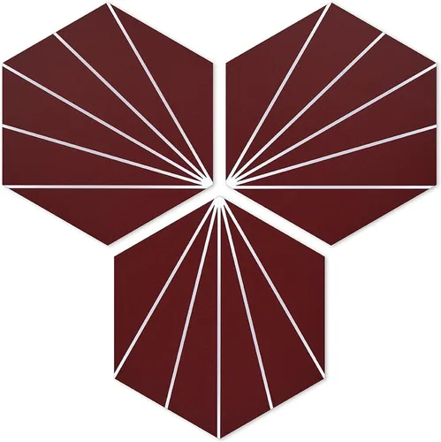 Vista 8 de AULIGET Azulejos hexagonales vintage de 3 flores para despegar y pegar, azulejos de pared autoadhesivos de 6 x 7 pulgadas (estilo mixto 2)