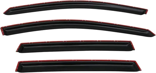 Vista 5 de Visera de ventana compatible con Honda CRV 2017-2022, estilo delgado, acrílico, humo, tintado, sol, lluvia, protector de pantalla, deflector