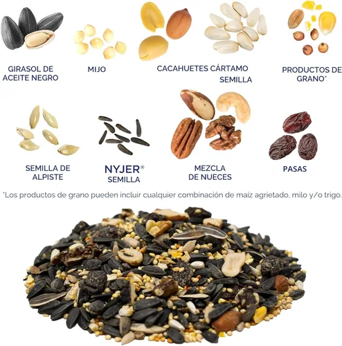 Vista 3 de Audubon Park Extreme Variety - Semillas de aves silvestres para comederos exteriores, bolsa de 15 libras