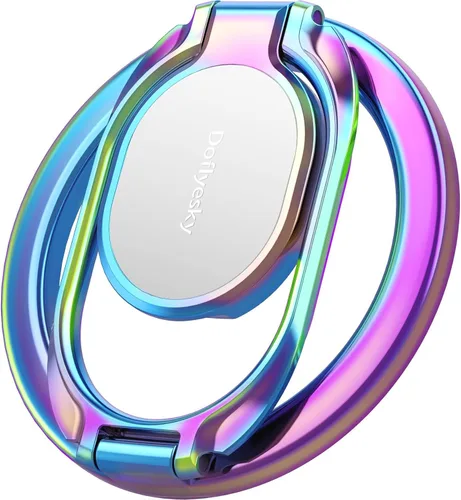 Vista 15 de Doflyesky Soporte magnético de anillo de teléfono para iPhone, soporte de agarre doble ajustable para teléfono de gimnasio y soporte extraíble