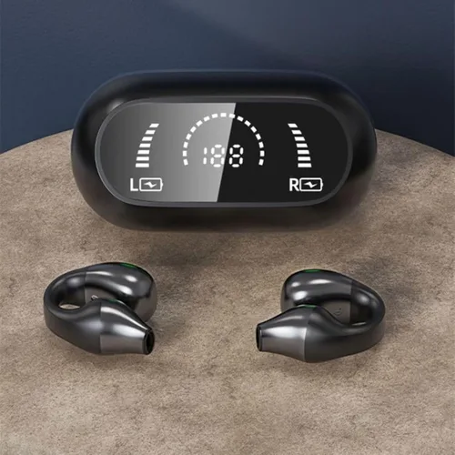 Vista 7 de TECKEEN Wireless Bluetooth 5.2 Headphones Ear Clip HiFi Music Bone Conduction Earphones US