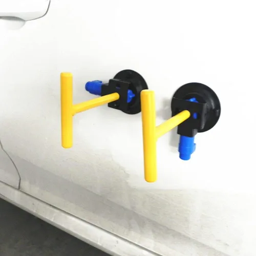 Vista 5 de Herramientas de reparación de abolladuras de automóvil, con ventosa, mango para extractores de abolladuras, bomba de mano, kit de herramientas