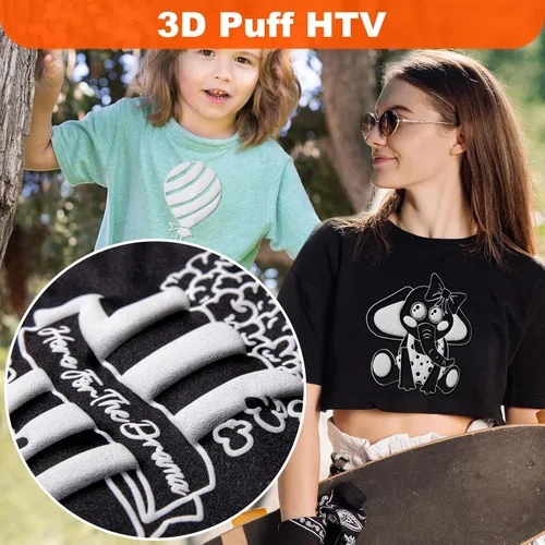 Vista 8 de WRAPXPERT Vinilo Hinchado Granate Vinilo de Transferencia de Calor 3D Hinchado 10" x 5 pies Rojo Vino HTV Hinchado Burdeos Rollo de Vinilo