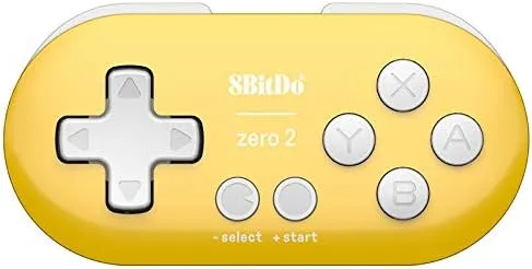 Vista 2 de 8Bitdo Zero 2 Mini Bluetooth Gamepad for Switch Windows Android MacOS Steam Raspberry Pi Yellow