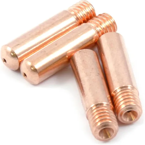 Forney 60171 Punta de contacto para soldadura Mig, Tweco Binzel o Clarke, .030, paquete de 4, cobre, 0.03