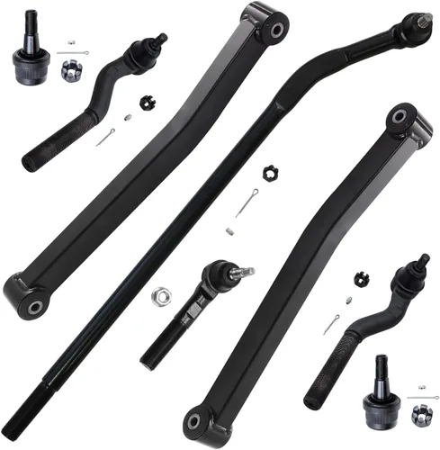 Vista 179 de Detroit Axle - Kit de 8 piezas para Chevy GMC Silverado Sierra Suburban 1500 Yukon Cadillac Escalade 2 brazos de control superior, 2 barras