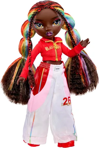 Vista 7 de Rainbow High Jr. High Bestie Babysitters - Iris Bow, muñeca de moda de 9 pulgadas