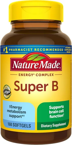 Nature Made Vitaminas del complejo Super B para mujeres y hombres, suplemento dietético para apoyo al metabolismo energético, complejo de súper
