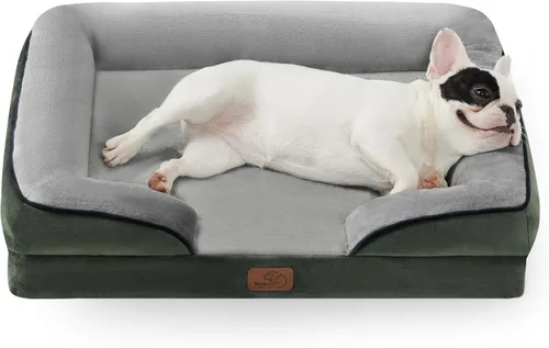 Vista 110 de Bedsure Camas ortopédicas para perros de tamaño grande - Cama impermeable para perros grandes y gatos, sofá para perros cómodo con funda extraíble