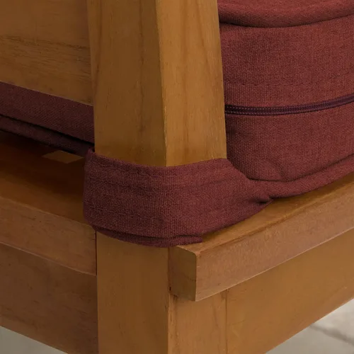 Vista 7 de Cojín de Asiento de Comedor de Espuma Arden para Exteriores con Doble Ribete, 19 x 19 pulgadas, Fabricado con ProFoam, Resistente a la Lluvia