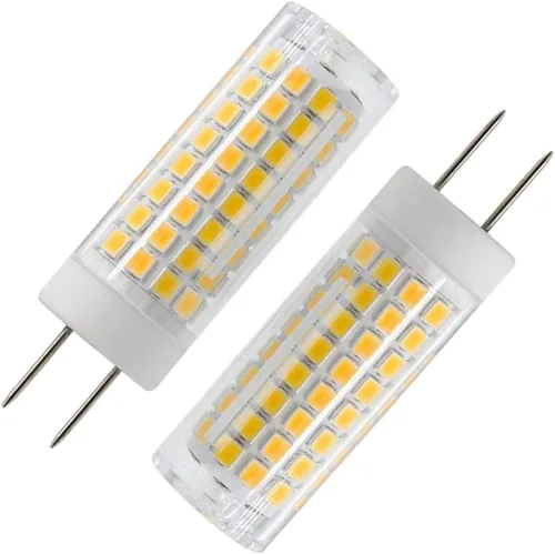 Bombilla LED G8, repuesto de bombilla halógena de 75 W, regulable 7 W, 750 lúmenes, CA 120 V, base bipin GY8.6/G8, blanco cálido 3000 K para luz 2