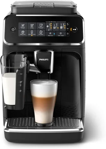 Vista 2 de Philips 3200 Series CA6903/22 - Máquina de café expreso totalmente automática con /LatteGo, negro, EP3241/54 y filtro Philips Saeco AquaClean 2
