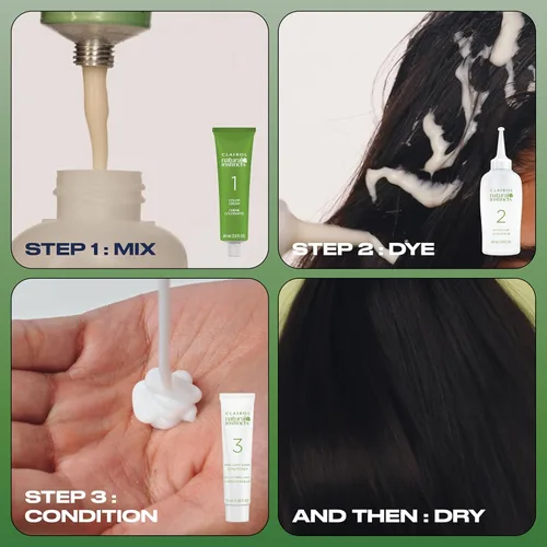 Vista 8 de Clairol Natural Instincts - Tinte semipermanente para el cabello, color castaño oscuro, paquete de 1 unidad