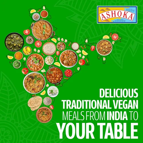 Vista 6 de Ashoka Traditional Meals 1932, puré de verduras veganas, curry instantáneo, totalmente naturales, comidas listas para comer para microondas, Bombay