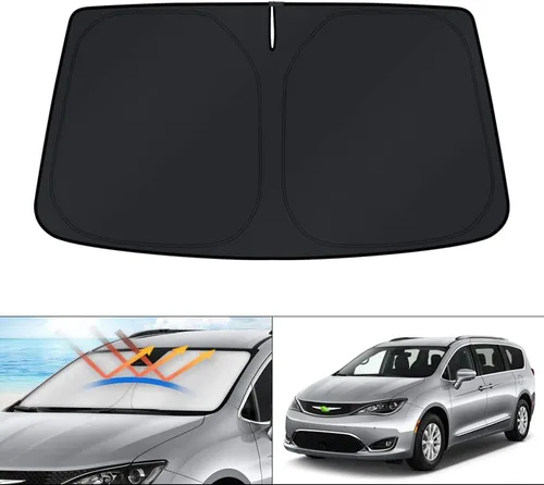 Vista 85 de KUST Parasol para parabrisas para Volkswagen VW ID.4 2021-2025 2026, accesorios para ventana, protector plegable, bloquea los rayos UV, mantiene