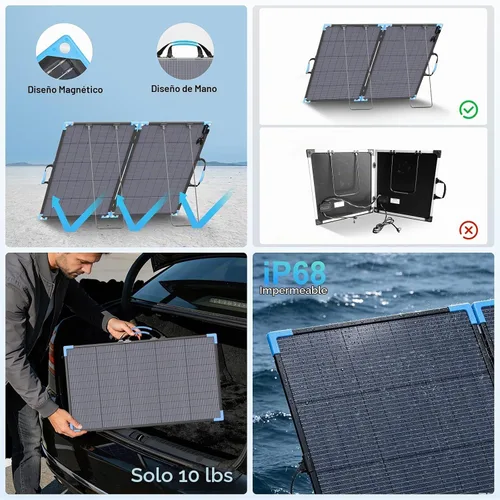 Vista 5 de el panel solar portátil bifacial 220W para la central eléctrica, eficacia alta del 25,5%