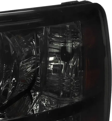Vista 7 de SPEC-D TUNING Faros delanteros con reflector ámbar compatible con Chevy Silverado 1500 2007-2013, 2500HD 3500HD 2007-2013, conjunto de lámpara