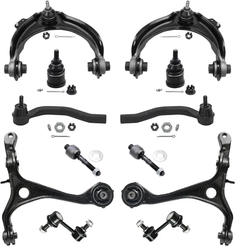 Vista 77 de Detroit Axle – 12 brazos de control superiores e inferiores delanteros con rótulas, barras de unión exteriores e interiores con topes, barras