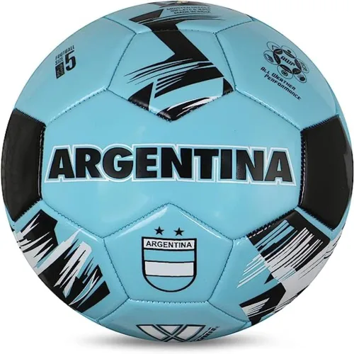 Vizari Balón de Fútbol del Equipo Nacional - Balón de Fútbol de Cuero Sintético Duradero para Adultos, Niños y Jóvenes | Cosido a Máquina con Diseño