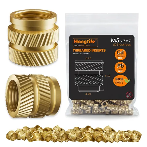 Vista 11 de HANGLIFE Inserciones Roscadas de Conjunto de Calor, Caja de Surtido M2 M2.5 M3 M4 M5 M6 (345 Piezas) Inserción de Conjunto de Calor para Componentes