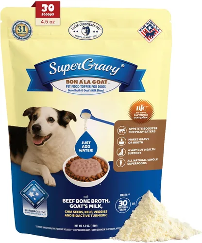 Vista 10 de CLEAR CONSCIENCE PET® SuperGravy® Bon A' La Goat™ Salsa de comida natural para perros Caldo de hueso de ternera, leche de cabra para perros
