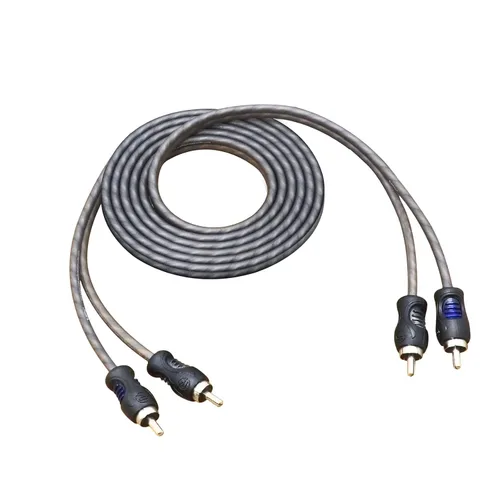 Vista 12 de RECOIL RCI412 Cable de audio RCA de 4 canales 100% cobre libre de oxígeno de 12 pies, par trenzado con reducción de ruido