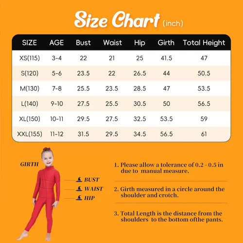 Vista 3 de Kepblom Body completo de manga larga para niñas con cuello alto y elastano