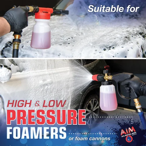 Vista 8 de AIM Chemicals - Champú para auto con fórmula de alta espuma, champú profesional para lavado de autos compatible con revestimientos de cerámica