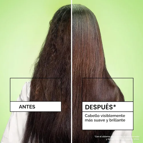 Vista 3 de Garnier Fructis Sleek & Shine - Suero antiencrespamiento para cabello seco, aceite de argán, 5.1 onzas líquidas, 2