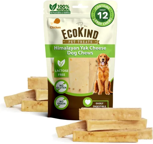 Vista 31 de EcoKind Masticables de queso de yak dorado premium del Himalaya para perros, premios para perros de raza grande, totalmente natural, masticable