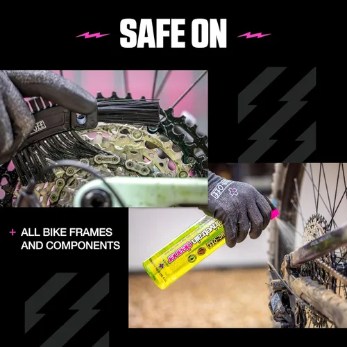 Vista 5 de Muc Off Ultimate - Kit de limpieza para bicicletas, kit imprescindible para limpiar, proteger y lubricar tu bicicleta, incluye limpiador