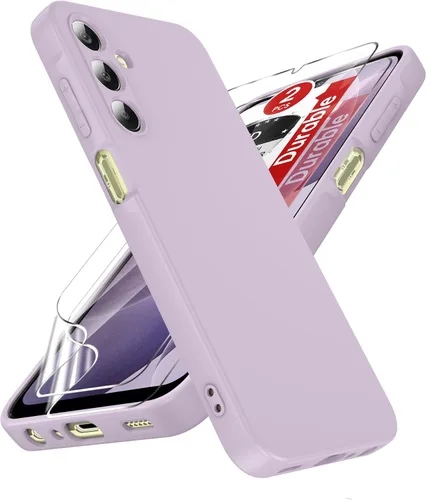 Vista 180 de LeYi Funda para Motorola Moto G Play 4G 2024: Funda para Moto G Play 4G 2024 con funda delgada y antiarañazos, silicona líquida a prueba de golpes